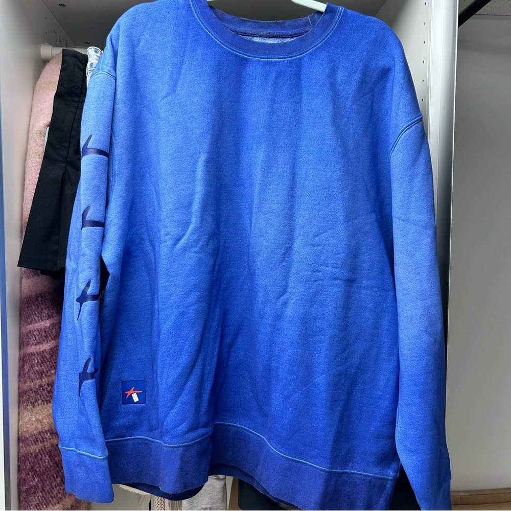 MNTGE Faded Blue Crewneck
